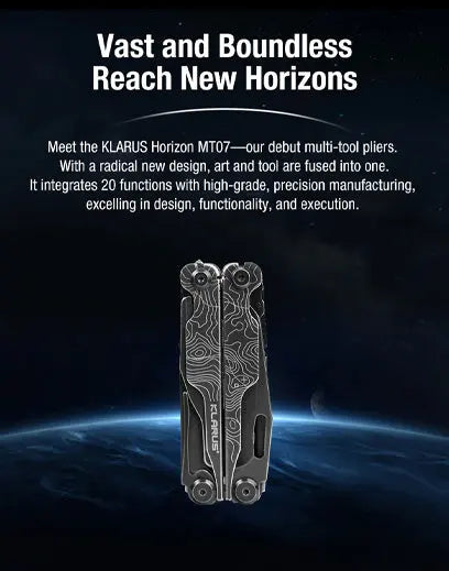 Klarus MT07 Horizon Noir  - Pince multifonction multitool 20-en-1