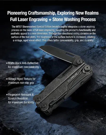 Klarus MT07 Horizon Noir  - Pince multifonction multitool 20-en-1