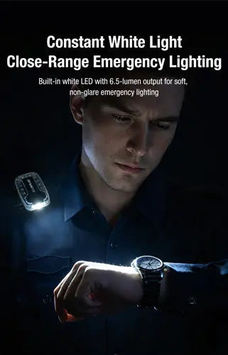 Klarus WL6 - Lampe d'épaule de signalisation 360° rouge et bleu