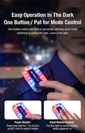 Klarus WL6 - Lampe d'épaule de signalisation 360° rouge et bleu