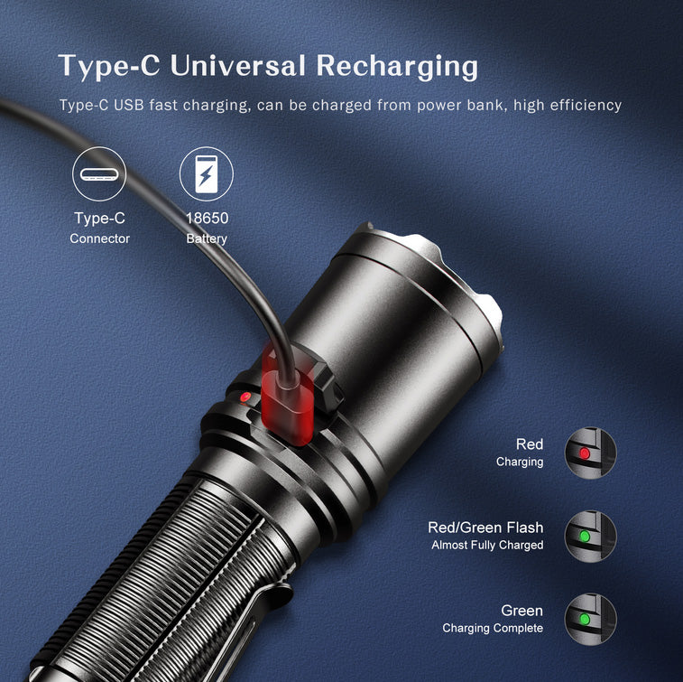 Lampe Torche Klarus XT11R - 1300Lumens