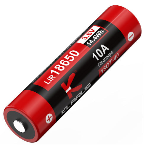 Batterie Klarus 18GT-40 18650 4000mAh protégée - autonomie prolongée  NYCTALOPE  