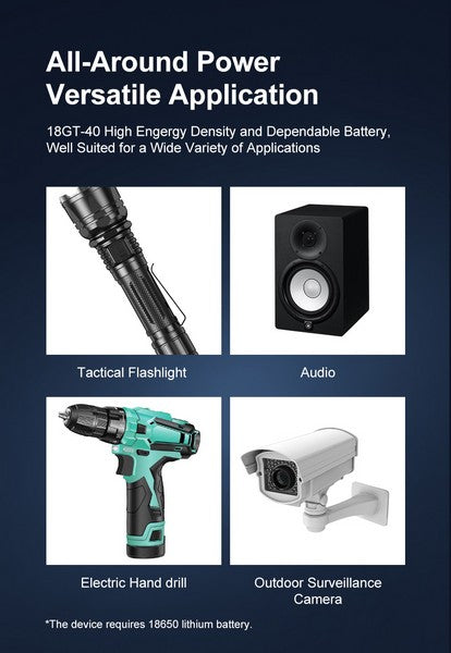 Batterie Klarus 18GT-40 18650 4000mAh protégée - autonomie prolongée