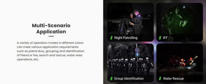 Lampe Multi-signal Nextorch UT41 - 5 couleurs + IR - lumière de secours de sécurité et d'avertissement - Rechargeable USB-C  NYCTALOPE  