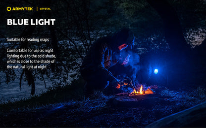 Lampe Armytek Crystal RGB – 200 Lumens Blanc + Rouge/Bleu/Vert Armytek