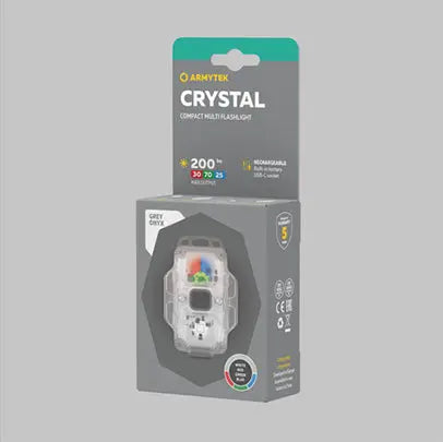Lampe Armytek Crystal RGB – 200 Lumens Blanc + Rouge/Bleu/Vert  NYCTALOPE  