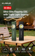 Lampe EDC ultra-fine Klarus E5 Ultra – Triple source lumineuse – 800 lumens  NYCTALOPE  