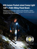 Lampe EDC ultra-fine Klarus E5 Ultra – Triple source lumineuse – 800 lumens  NYCTALOPE  