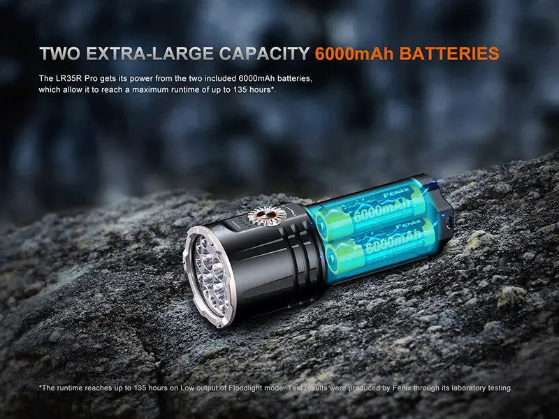 Lampe Fenix LR35R Pro 10 000Lumens - UV 365nm - Projecteur - Brise-vitre - Powerbank  NYCTALOPE  