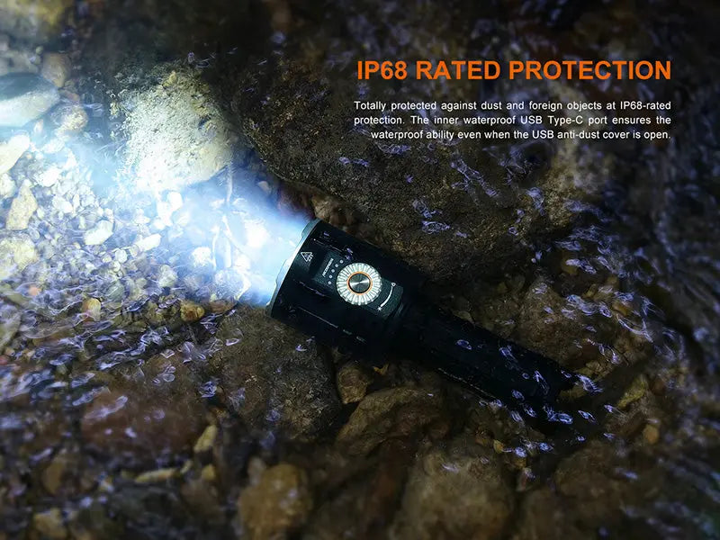 Lampe Fenix LR35R Pro 10 000Lumens - UV 365nm - Projecteur - Brise-vitre - Powerbank  NYCTALOPE  