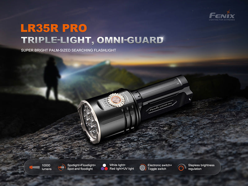 Lampe Fenix LR35R Pro 10 000Lumens - UV 365nm - Projecteur - Brise-vitre - Powerbank Fenix