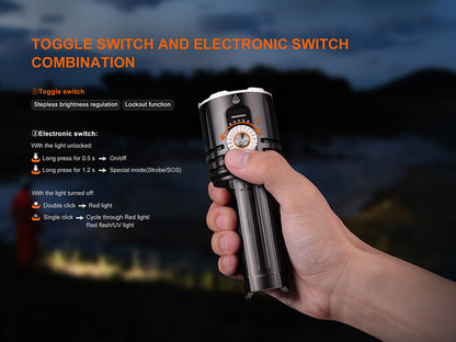 Lampe Fenix LR35R Pro 10 000Lumens - UV 365nm - Projecteur - Brise-vitre - Powerbank Fenix