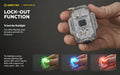 Lampe Frontale Armytek Crystal PRO 3D – 210 Lumens - Lumière Blanche/Rouge/Verte/Bleue - Fonction Feu de Freinage - Accéléromètre  NYCTALOPE  