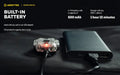 Lampe Frontale Armytek Crystal PRO 3D – 210 Lumens - Lumière Blanche/Rouge/Verte/Bleue - Fonction Feu de Freinage - Accéléromètre  NYCTALOPE  