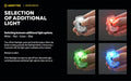 Lampe Frontale Armytek Crystal PRO UV – 200 Lumens - Lumière Blanche/Rouge/Verte/Bleu/UV  NYCTALOPE  