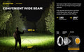 Lampe Frontale Armytek Elf C2 Max 4500 Lumens - Faisceau Large 150° - 4 en 1 - Rechargeable USB-C  NYCTALOPE  