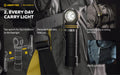 Lampe Frontale Armytek Elf C2 Max LR 4500 Lumens - Portée 235m Longue Distance - 4 en 1 - Rechargeable USB-C  NYCTALOPE  