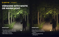 Lampe Frontale Armytek Elf C2 Max LR 4500 Lumens - Portée 235m Longue Distance - 4 en 1 - Rechargeable USB-C  NYCTALOPE  