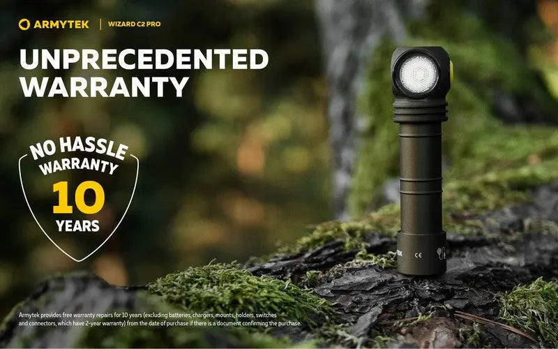 Lampe Frontale Armytek Wizard C2 PRO OLIVE Magnet USB 2500 Lumens  NYCTALOPE  