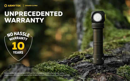 Lampe Frontale Armytek Wizard C2 PRO OLIVE Magnet USB 2500 Lumens  NYCTALOPE  