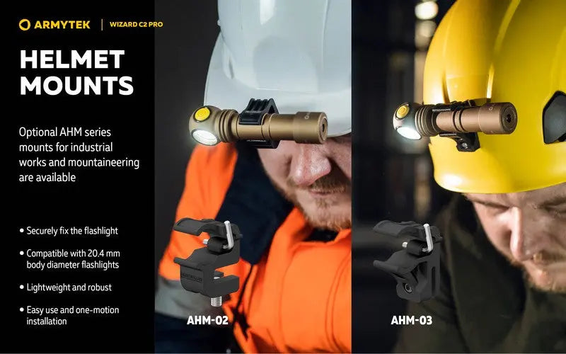 Lampe Frontale Armytek Wizard C2 PRO SAND Magnet USB 2500 Lumens  NYCTALOPE  