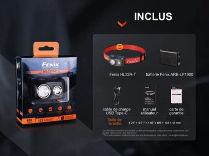 Lampe Frontale Fenix HL32R-T – 800 Lumens – Rechargeable  NYCTALOPE  