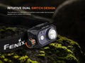 Lampe Frontale Fenix HL45R 1000 Lumens - Double faisceau ajustable - Détection gestuelle - Rechargeable USB-C - NYCTALOPE