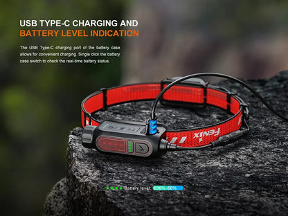 Lampe Frontale Fenix HP12R-T 1300 Lumens - Trail Running - Triple Sources Lumineuses - USB-C  NYCTALOPE  
