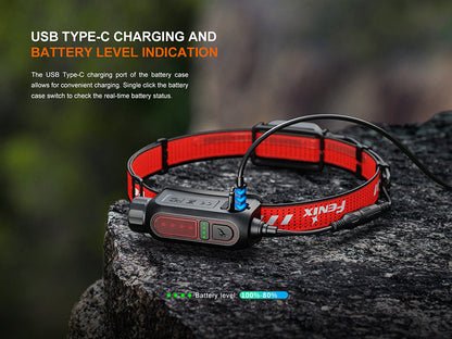 Lampe Frontale Fenix HP12R-T 1300 Lumens - Trail Running - Triple Sources Lumineuses - USB-C  NYCTALOPE  