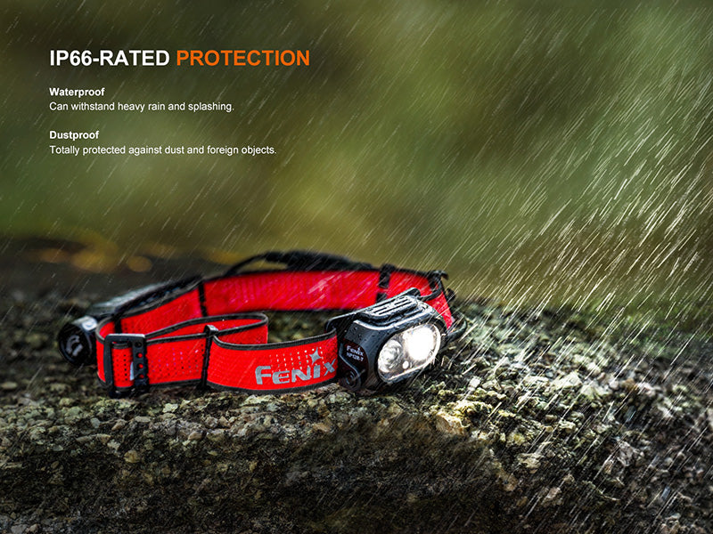 Lampe Frontale Fenix HP12R-T 1300 Lumens - Trail Running - Triple Sources Lumineuses - USB-C  NYCTALOPE  