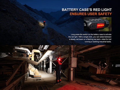 Lampe Frontale Fenix HP12R-T 1300 Lumens - Trail Running - Triple Sources Lumineuses - USB-C  NYCTALOPE  