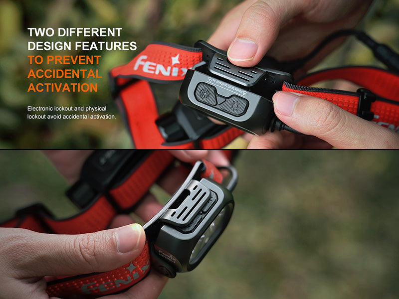 Lampe Frontale Fenix HP12R-T 1300 Lumens - Trail Running - Triple Sources Lumineuses - USB-C Fenix
