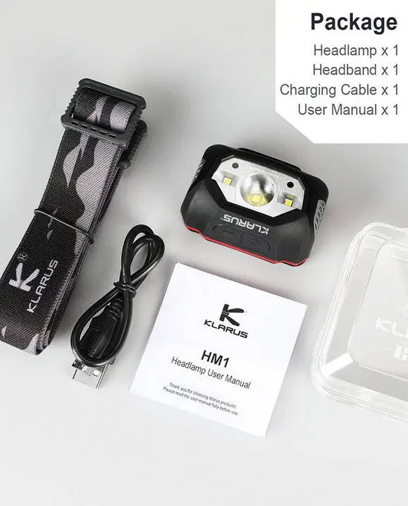 Lampe Frontale Klarus HM1 - 440Lumens rechargeable  NYCTALOPE  
