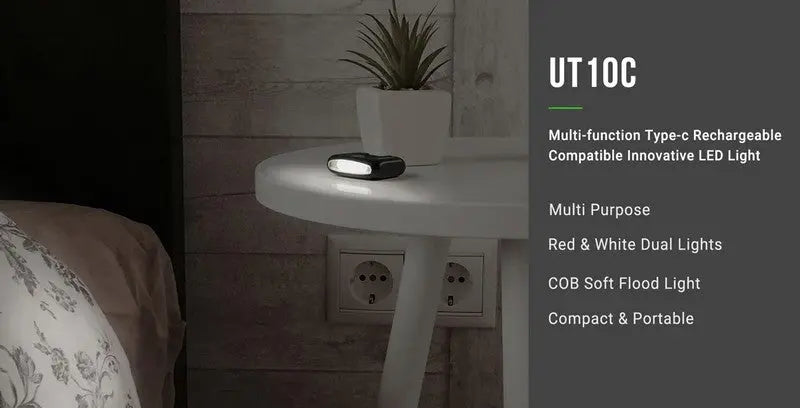 Lampe Frontale Multifonction Nextorch UT10C - 170 Lumens  NYCTALOPE  