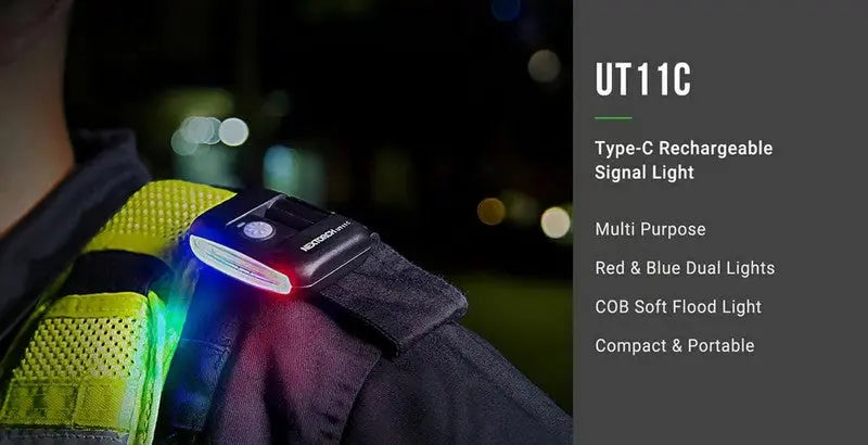 Lampe Frontale Multifonction Nextorch UT11C - 170Lumens - signal light  NYCTALOPE  