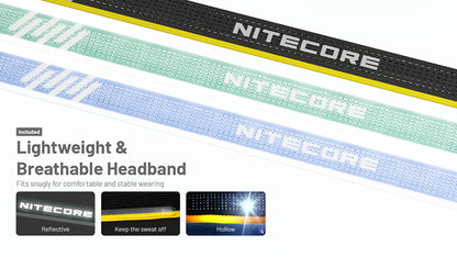 Lampe Frontale Nitecore HA23 UHE 600 Lumens - 3 températures de couleur - Double alimentation - IP68 - NYCTALOPE