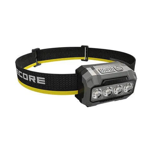 Lampe Frontale Nitecore HA23 UHE 600 Lumens - 3 températures de couleur - Double alimentation - IP68 - NYCTALOPE