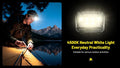 Lampe Frontale Nitecore HA25 UHE 800 Lumens - 3 températures de couleur - Double alimentation  NYCTALOPE  