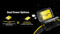 Lampe Frontale Nitecore HA25 UHE 800 Lumens - 3 températures de couleur - Double alimentation  NYCTALOPE  