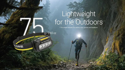 Lampe Frontale Nitecore HA27 UHE 800 Lumens - 3 températures de couleur - Triple alimentation  NYCTALOPE  
