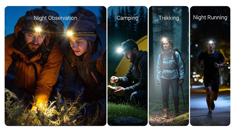 Lampe Frontale Nitecore HA27 UHE 800 Lumens - 3 températures de couleur - Triple alimentation