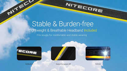 Lampe Frontale Nitecore HA27 UHE 800 Lumens - 3 températures de couleur - Triple alimentation