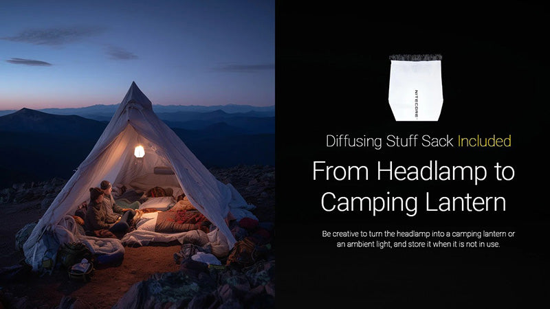 Lampe Frontale Nitecore HA27 UHE 800 Lumens - 3 températures de couleur - Triple alimentation