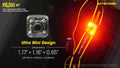 Lampe Frontale Nitecore NU05V2 KIT – 40 Lumens  NYCTALOPE  