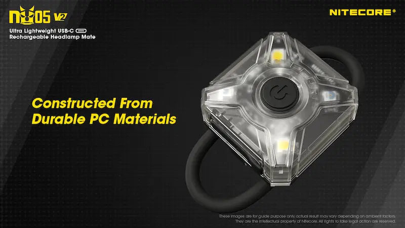 Lampe Frontale Nitecore NU05V2 KIT – 40 Lumens  NYCTALOPE  