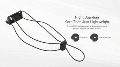 Lampe Frontale Nitecore NU25 MCT UL – 400 Lumens - NYCTALOPE