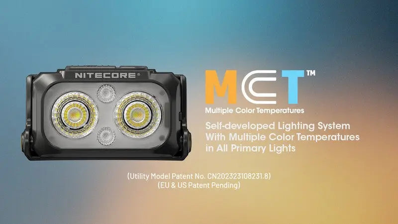 Lampe Frontale Nitecore NU25 MCT – 400 Lumens rechargeable - NYCTALOPE