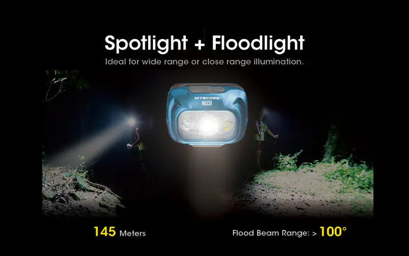 Lampe Frontale Nitecore NU31 – 550 Lumens  NYCTALOPE  