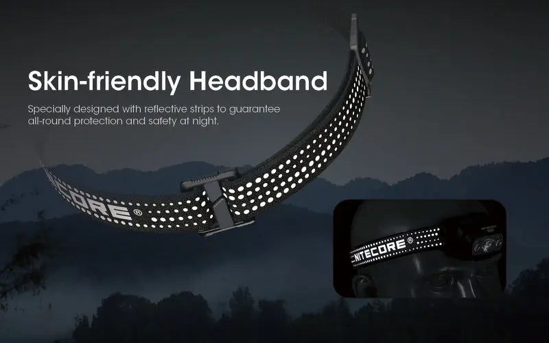 Lampe Frontale Nitecore NU31 – 550 Lumens  NYCTALOPE  