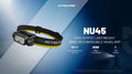 Lampe Frontale Nitecore NU45 – 1700 Lumens  NYCTALOPE  